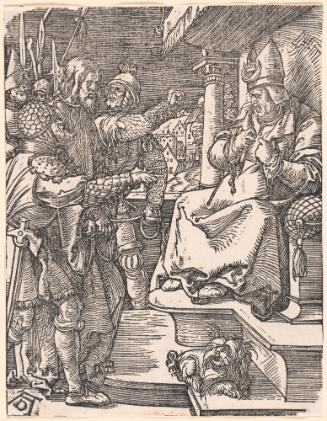 Christ Before Caiaphas, from the Small Woodcut Passion