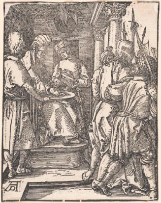 Pilate Washing his Hands, from the Small Woodcut Passion