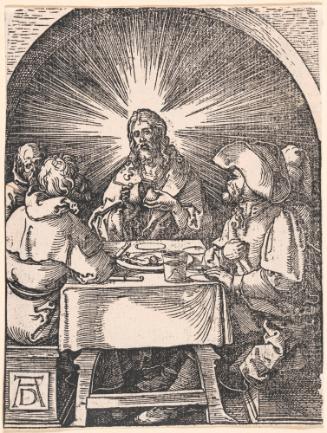 Christ at Emmaus, from the Small Woodcut Passion