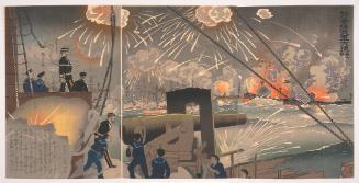 The Great Victory of Our Forces at the Battle of the Yellow Sea: The First Illustration