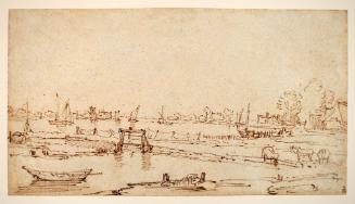 Broad River Landscape with Boats