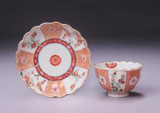 Tea Bowl and Saucer with Kakiemon-style Decoration