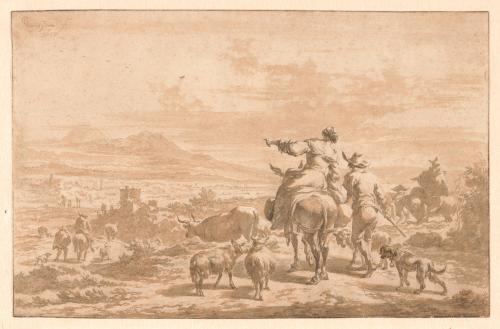 Travelers in an Italian Landscape