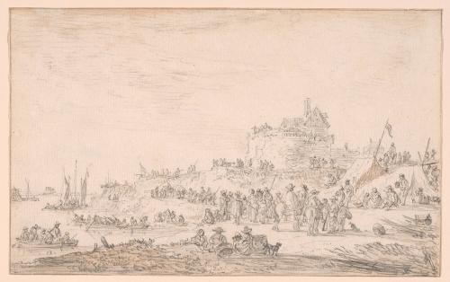 The Fortress at Gennep with Military Encampment