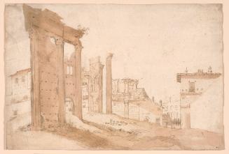 Ruins of the Temple of Minerva in the Forum of Nerva