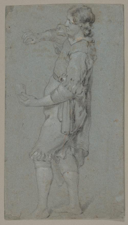 Study of a Man Holding a Glass