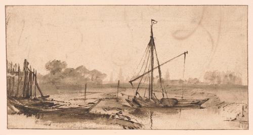 Landscape with Canal and Boats