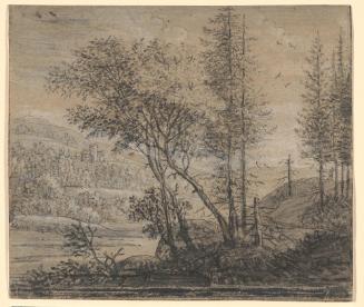 Landscape with Trees by a River