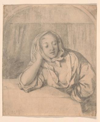 A Woman Asleep at a Table