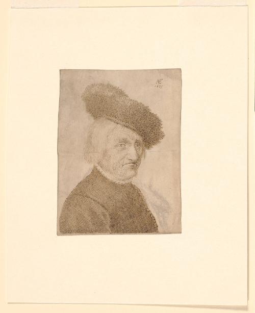 Man Wearing a Fur Hat