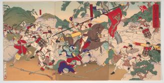 At the Battle of Anseong in Korea: An illustration of a great Japanese victory