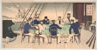 Naval Officers Discussing the Battle Strategy for the Invasion of China