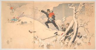 Captain Higuchi Saves a Chinese Child at the Battle of the 100-foot Cliff Near Weihaiwei