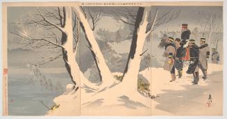 The Invasion of China During Which Our Troops Fought Fiercely in Ice and Snow at Haicheng and Major-General Oshima Bravely Faced the Enemy
