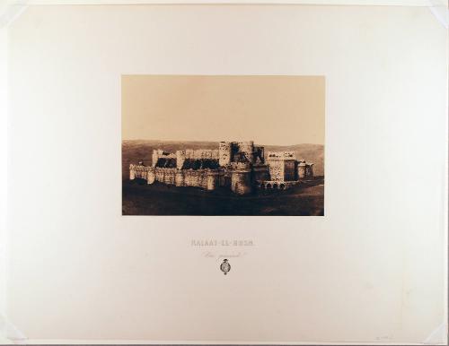 Kalaat-El-Hosn, General View (Castle of the Knights, Syria), plate 17 from Album 2, Crusader Castles in Syria, of Voyage en orient