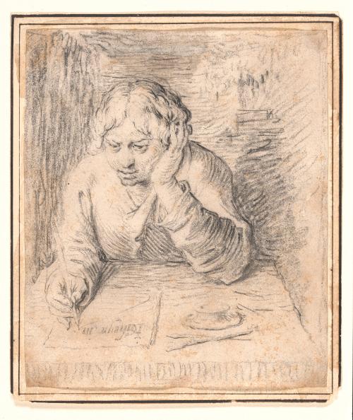 Young Man Writing at a Table (The Artist’s Son)