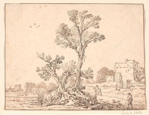 A Cluster of Trees near a Ruin