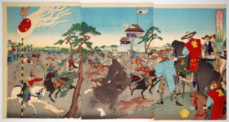 The Shogun Boar Hunting at Koganahara, from the series Flowers of Edo in Old Times