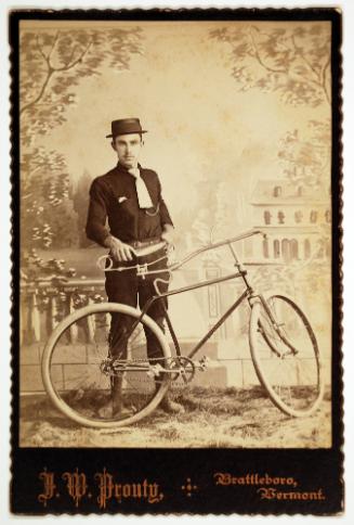 A Man with his Bicycle