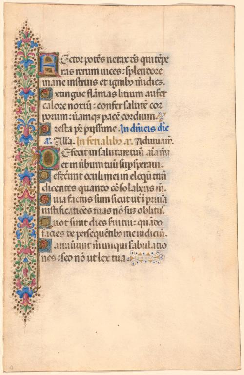 Page from An Illuminated Manuscript