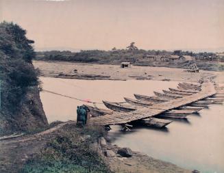 Pontoon Bridge Awatorimum [?] (With Photographer's Equipment)