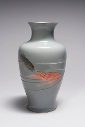 Vase with Swimming Koi