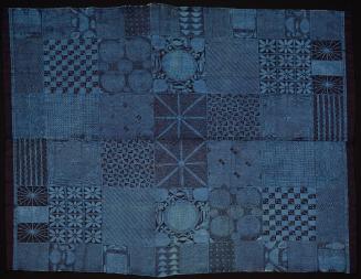 Adire Cloth (“Olokun”) with Geometric Shapes and Natural Motifs