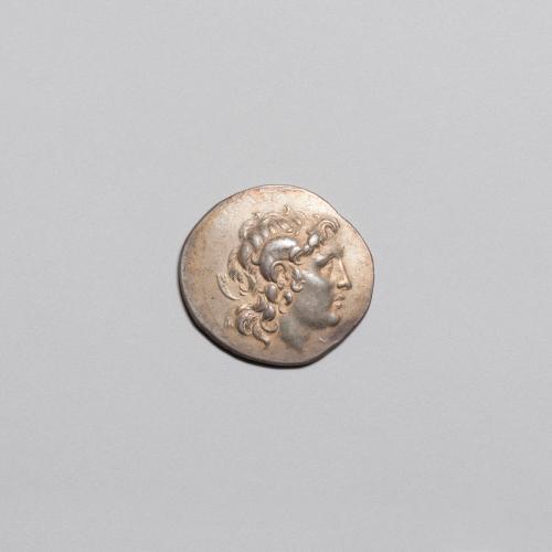 Tetradrachm of Lysimachos of Thrace, Alexander as Zeus-Ammon, Athena