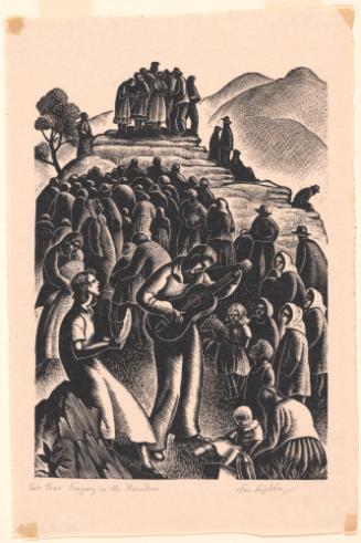 Singing on the Mountain (Frontispiece for The Frank C. Brown Collection of North Carolina Folklore, vols. II and IV)