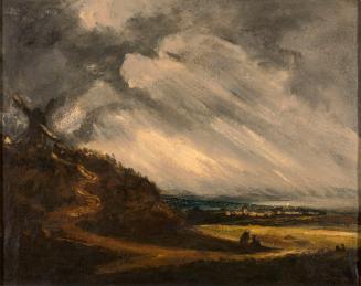 Stormy Landscape with Windmill and Figures