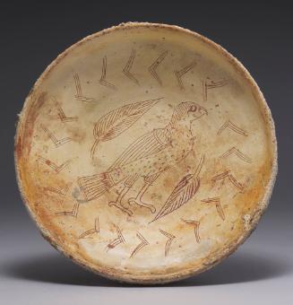 Sgraffito Bowl with Raptor