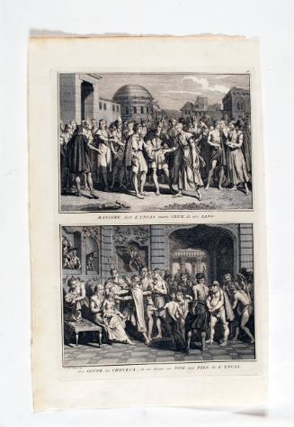 An Inca Wedding and An Inca Naming Ceremony from Religious Ceremonies and Customs of All the Peoples of the World (Cérémonies et coutumes religieuses de tous les peuples du monde, 1723-1743)