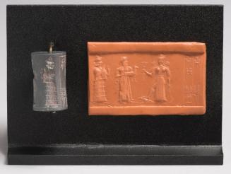 Babylonian Cylinder Seal with War Goddess Ishtar