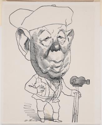 Caricature of Jean Renoir