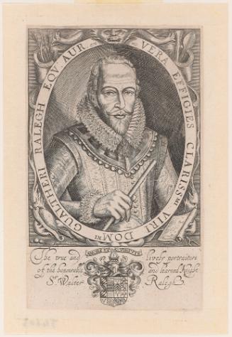 Portrait of Sir Walter Raleigh, from, The Historie of the World