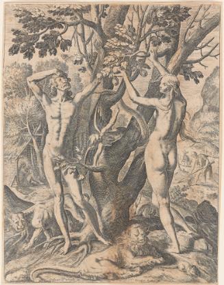 Adam and Eve, from Thomas Harriot’s A Brief and True Report of the New Found Land of Virginia