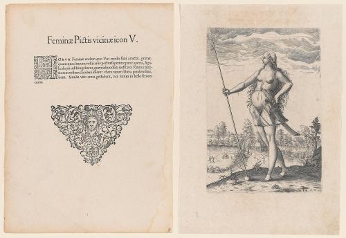 The True Picture of a Woman, a Neighbor to the Picts, from Thomas Harriot’s A Brief and True Report of the New Found Land of Virginia, Latin edition