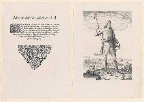 The True Picture of a Man, a Neighbor to the Picts, from Thomas Harriot’s A Brief and True Report of the New Found Land of Virginia, Latin edition