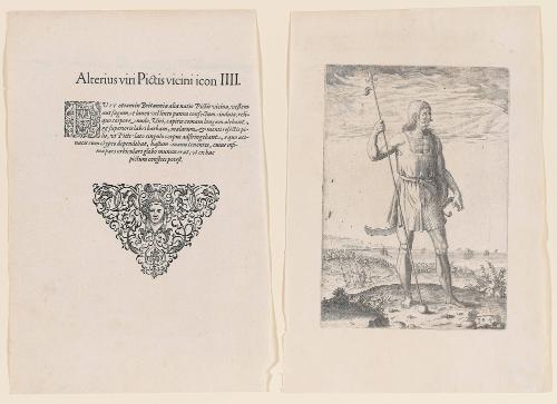 The True Picture of a Man, a Neighbor to the Picts, from Thomas Harriot’s A Brief and True Report of the New Found Land of Virginia, Latin edition