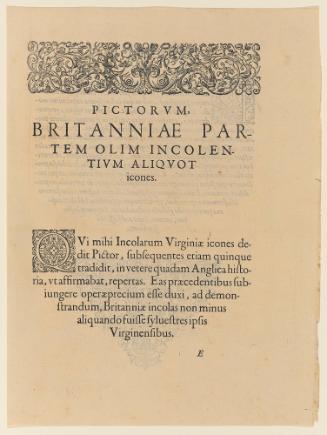 Page from Thomas Harriot’s A Brief and True Report of the New Found Land of Virginia, Latin edition