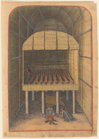 The Tomb of their Weroans or Chief Lords, from Thomas Harriot’s A Brief and True Report of the New Found Land of Virginia