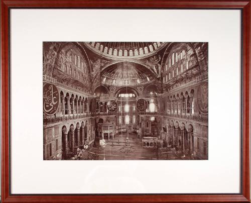 Interior of the Mosque of Saint Sophia, Constantinople