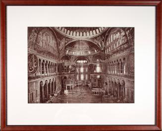 Interior of the Mosque of Saint Sophia, Constantinople