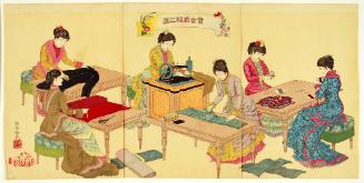 Illustration of Ladies Sewing (Kijo saihô no zu)