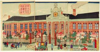 Newly Built Mint at Tokiwabashi, a Famous Place of Tokyo