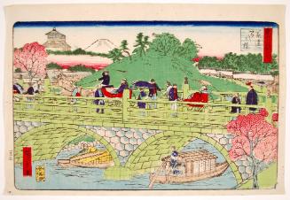 Spectacles Bridge in Tokyo, from the series: Tokyo meisho no uchi (Famous Places of Tokyo)