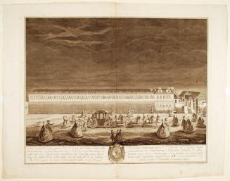 Arriving Guests from The Fireworks and Illuminations of the Conde del Montijo in Frankfurt on November 18, 1741