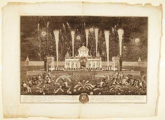 Fireworks Display from The Fireworks and Illuminations of the Conde del Montijo in Frankfurt on November 18, 1741