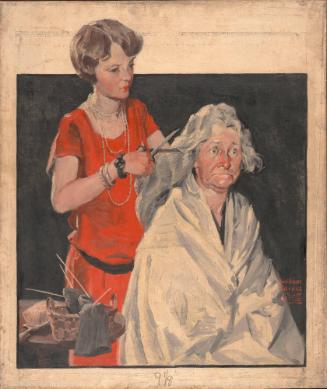Hair Bob, cover illustration for The Country Gentleman
