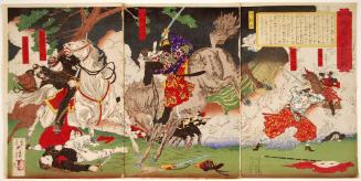 The Bravery of Horsemen Fighting One on One at Kagoshima